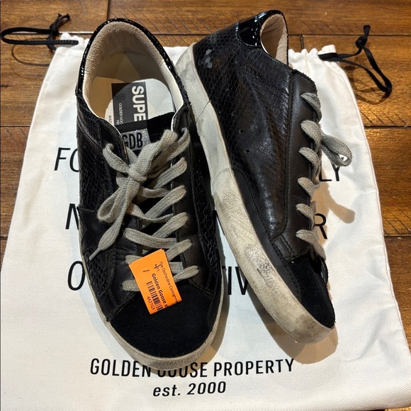 Golden Goose Shoes - Golden Goose Black and Gray Sneakers
